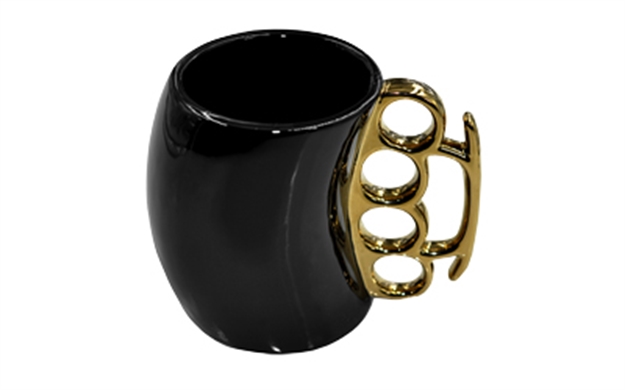 Picture of Cbg Brass Knuckle Mug Black And Gold CBG-M-1026 810112981377