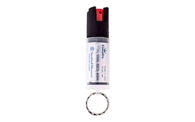 Picture of  S&W Pepper Spray 1201 Pepper Spray  OC Pepper Range 10 FT 0.50 OZ Clear Includes Keycap