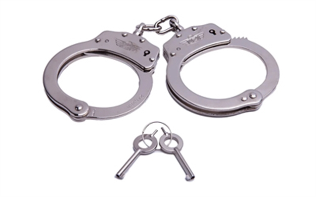 Picture of  Uzi Accessories Uzihccs Handcuffs Chain Silver Stainless Steel Includes 2 Keys