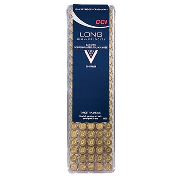 Picture of Cci 0029 Target Rimfire 22Long 29Gr Copper Plated Round Nose 100 Per Box/50 Case 076683000293 -