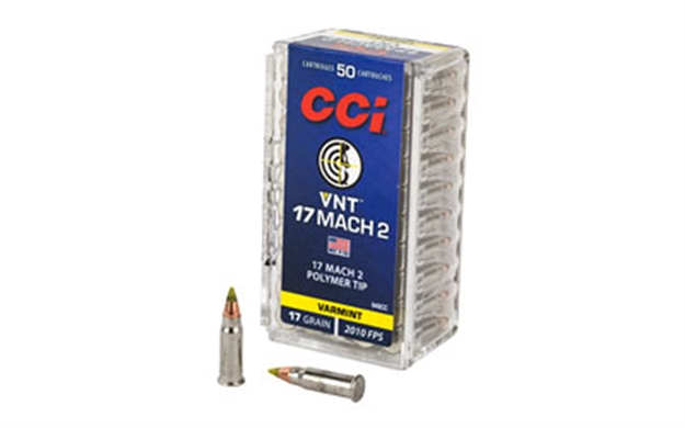 Picture of  Cci 948Cc Vnt Rimfire 17Mach2 17Gr Varmint Tipped 50 Per Box/100 Case 604544647020