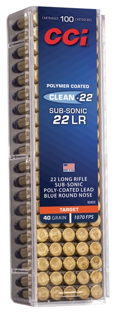 Picture of Cci 22Lr Sub 40Gr Lrn Blue 100/5000 934CC 604544650310