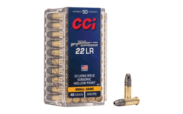 Picture of Cci 957 Suppressor Small Game 22Lr 45Gr Lead Hollow Point 50 Per Box/100 Case 0957 076683009579