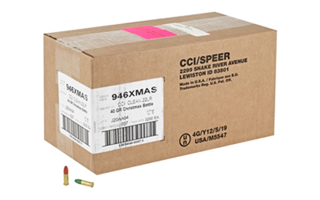 Picture of Cci 22Lr X-Mas 40Gr 400Ct Btl 3200Cs
