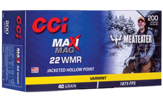 Picture of Cci 958Me Maxi-Mag Meat Eater 22 Mag 40 GR Jacketed Hollow Point (Jhp) 200 Bx/ 10 CS