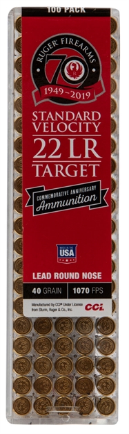Picture of C.C.I. Ruger 70Th Ann LE    22Lr 40Gr Lrn 100Rd