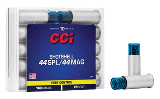 Picture of Cci/Speer Centerfire Pistol Shotshell 44 Spl, 9 Shot, 140 Gr, 1000 Fps, 10 Rnd, Boxed 3744 076683037442