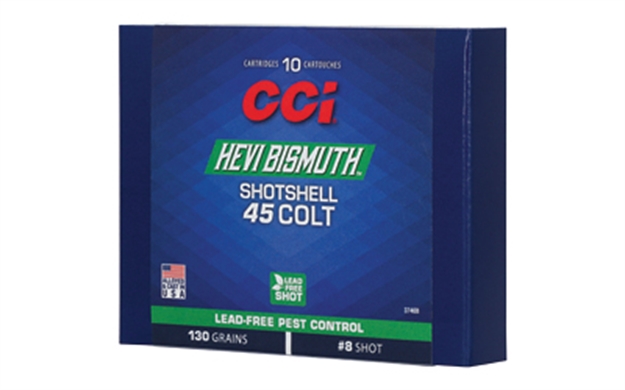 Picture of  Cci 3746B Pest Control Hevi-Bismuth 45Colt 130Gr Shotshell #8 Shot 10 Per Box/20 Case