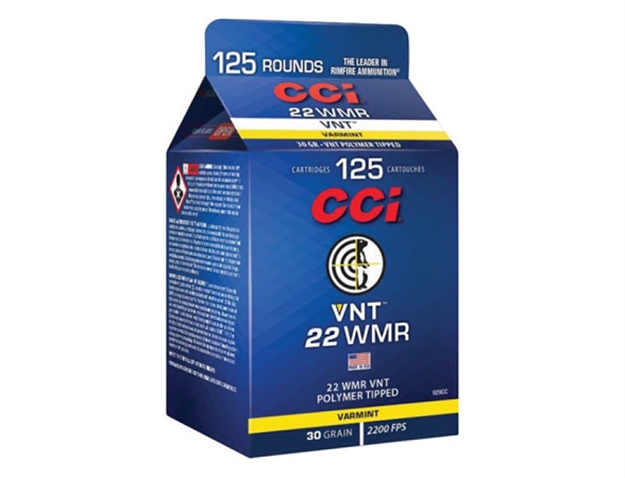 Picture of  Cci 929Cc Vnt Rimfire 22Wmr 30Gr Varmint Tipped 125 Per Box/10 Case