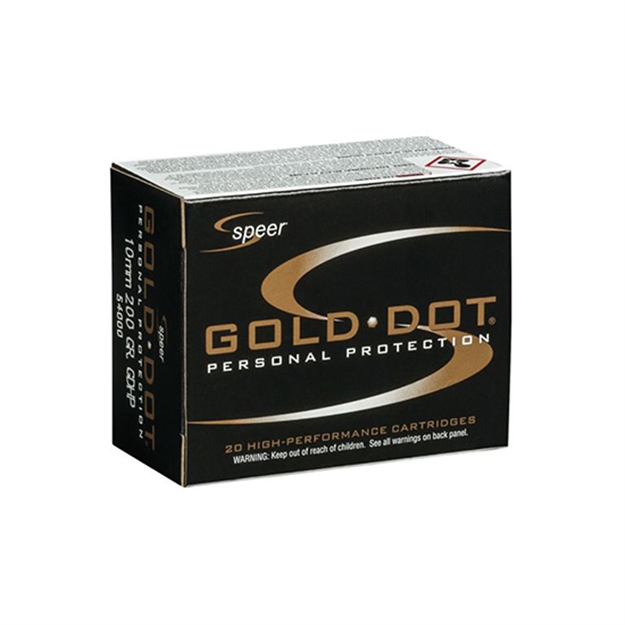 Picture of Speer Ammunition Gold Dot Pistol Ammo 40 S&W, Gdhp, 180 Gr, 1025 Fps, 20 Rnd, Boxed 076683239624