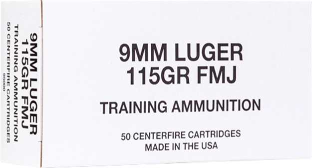 Picture of Cci Ammo 9Mm Luger 115Gr. Fmj Blazer Brass 50-Pack White Box
