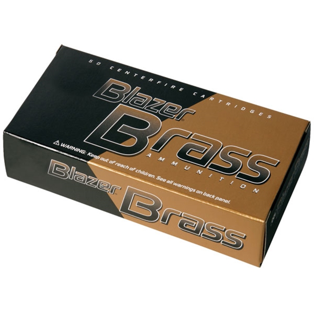 Picture of Blazer Ammunition Blazer Brass Centerfire Pistol Ammo 9Mm Luger 115Gr 50Rnd Fmj Blazer 076683052001