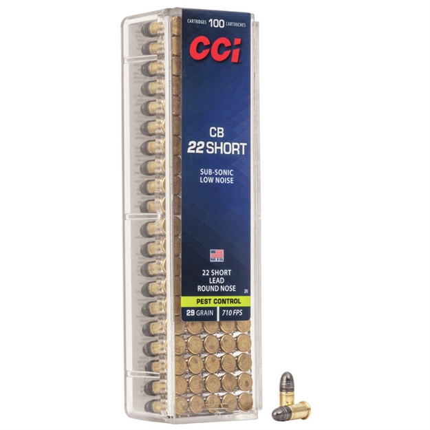 Picture of C.C.I. Rimfire 22 CB Short 29Gr RN 0026 076683000262