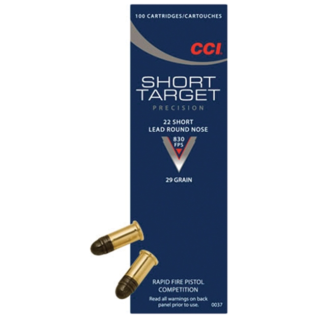 Picture of Cci/Speer Rimfire 22 Short Target 29Gr RN