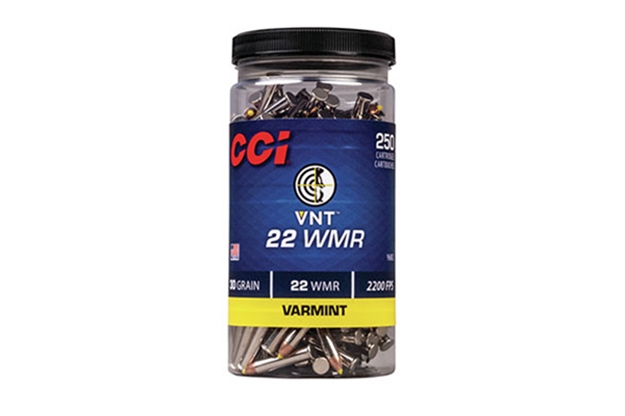 Picture of Cci/Speer Vnt Rimfire Ammo 22 Wmr, 30 Gr, 250 Rnd Bottle