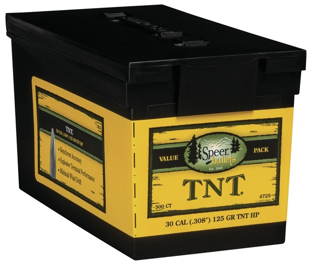 Picture of  Speer 4725 Tnt  30Cal 125Gr Jacketed Hollow Point 500 Per Box/1 Case
