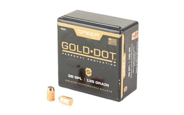 Picture of  Speer 4014 Gold Dot Personal Protection 38Special 135Gr Hollow Point 100 Per Box/5 Case