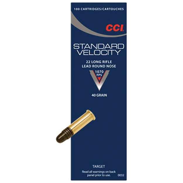 Picture of C.C.I. Rimfire 22 LR Std-Vel 40Gr RN 500Rd 0035@ 076683500359
