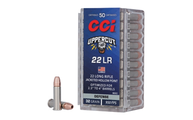 Picture of  Cci 960Cc Uppercut Defense 22Lr 32Gr Jacketed Hollow Point 50 Per Box/100 Case