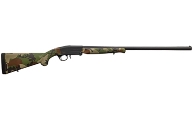 Picture of  Charles Daly 930335 101  Full Size 20 Gauge Break Open 3" 1Rd 26" Blued Steel Barrel & Receiver, Fixed Woodland Camo Synthetic Stock 8053800945127