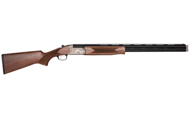 Picture of Charles Daly 930344 202A  Full Size 28 Gauge Break Open 3" 2Rd 26" Blued Vent Rib Barrel, Silver Engraved Aluminum Receiver, Checkered Walnut Stock 930.344 8053800946360