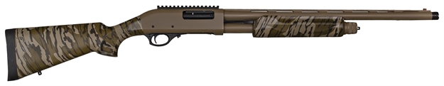 Picture of Charles Daly 930315 301  12 Gauge With 24" Barrel, 3" Chamber, 4+1 Capacity, Flat Dark Earth Metal Finish & Mossy Oak Bottomland Synthetic Stock Right Hand (Full Size) 930.315 8053800943987
