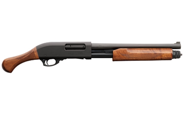Picture of  Chiappa Firearms 930362 Honcho Tactical 12 Gauge Pump 3" 5+1 14" Black Steel Barrel, Black Drilled & Tapped Aluminum Receiver, Checkered Walnut Birds Head Grip 8053800946759