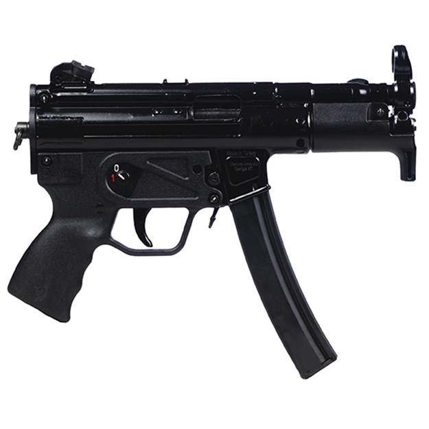 Picture of  Century Arms Hg6036n Ap5 M 9Mm Luger 30+1 4.50" Barrel, Black Stamped Metal, Fixed Front/Drum Rear Sights, Includes Hard Case, Sling, Cleaning Kit & 2 Magazines 787450668584