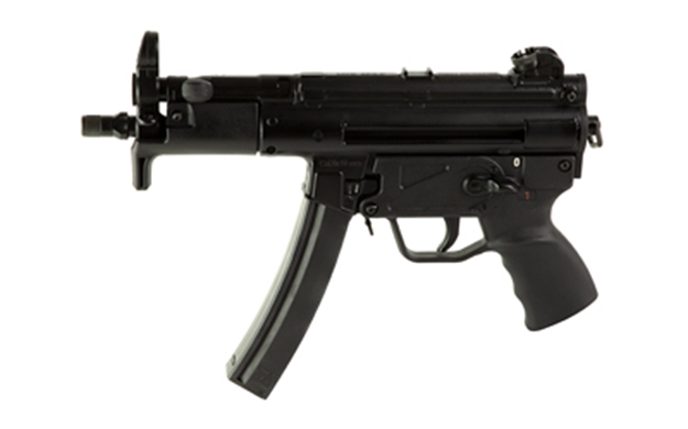 Picture of Century Arms Hg6035aln Ap5 P Core 9Mm Luger 30+1 5.75" Threaded Barrel, Black, Stamped Metal Rec, Fixed Front/Drum Rear Sights, Includes Sling (1 Mag) HG6035A-N