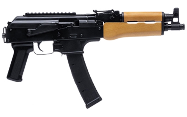 Picture of Century Arms Hg6038n Draco 9S 9Mm Luger 35+1 11.14" Barrel,  Black Metal Finish, Picatinny Optics Rail, Wood Handguard, Black Polymer Grip, Includes 1 Magazine HG6038-N