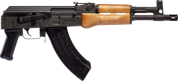 Picture of Century Arms Hg7416 Bft47  7.62X39mm 30+1 12.60" Black Threaded Barrel, Black Steel Receiver, Black Polymer Grip, Wood Furniture, Right Hand HG7416N