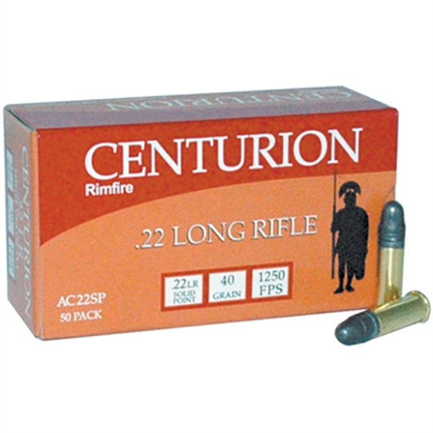 Picture of Centurion 22Lr 40Gr Lead Solid 50/100 HI Vel