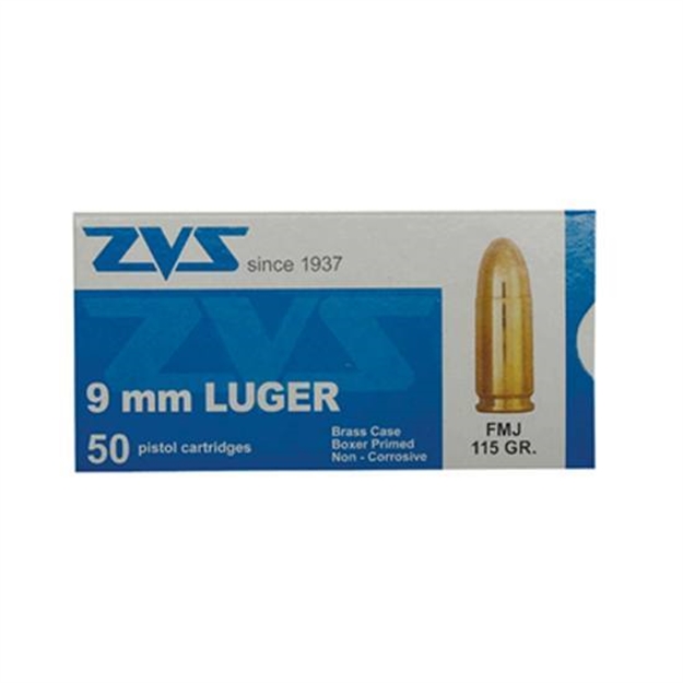 Picture of Centurion Ammo 9Mm 124Gr Fmj Brass 50/Box