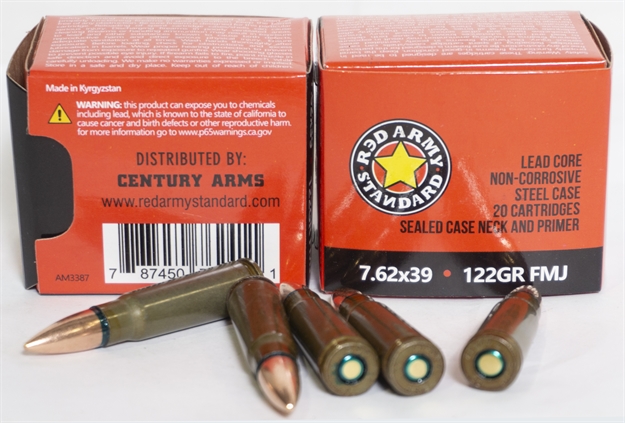 Picture of Centurion Ammo Ammo Red Army Std 7.62X39 Fmj 122Gr 1000Rd AM3420 787450867444