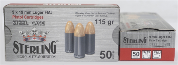 Picture of Centurion Ammo Ammo Sterling 9Mm 115Gr Fmj 50/30 AM8189 869877995767