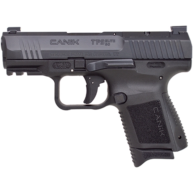 Picture of  Canik Hg5643n Tp9 Elite Subcompact 9Mm Luger 15+1/12+1, 3.60" Black Nitride Match Grade Barrel, Optic Ready/Serrated Steel Slide, Polymer Frame W/Picatinny Rail & Interchangeable Backstrap Grip 787450608917