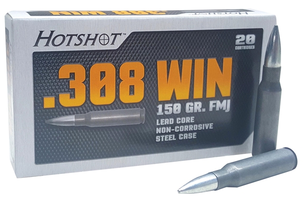 Picture of Century Am2039 Hotshot 308 Win/7.62 Nato 150 GR Fmj 20 Bx/ 25 CS