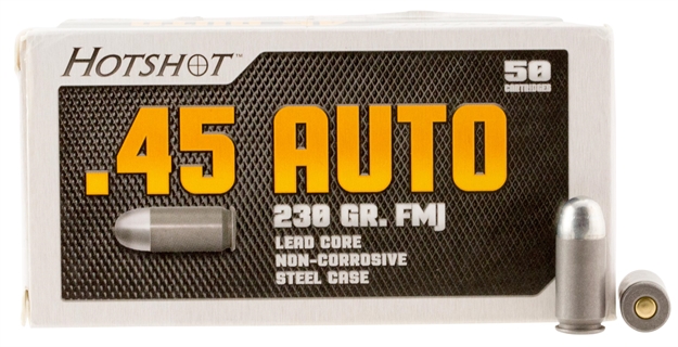 Picture of Century Am2042 Hotshot 45 Acp 230 GR Full Metal Case 50 Bx/ 20 CS