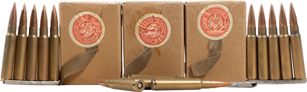 Picture of Century Arms Ammo 8Mm Bt3 196Gr Fmjbt 945Rd. Case Surplus Corrosive AM8004