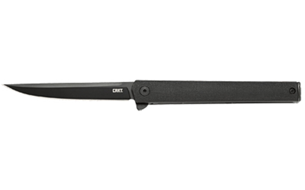 Picture of  Crkt 7097K Ceo Blackout 3.35" Folding Plain Black Edp Aus-8A SS Blade/Black Grn Handle Includes Pocket Clip