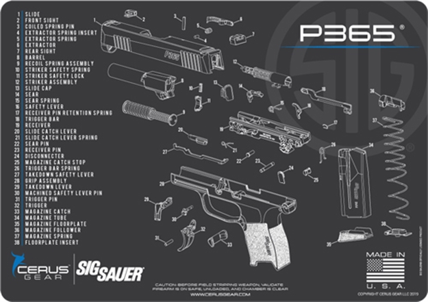 Picture of Cerus Gear Gear 3Mm Promats 12"X17" Sig 365 Charcoal Gray!