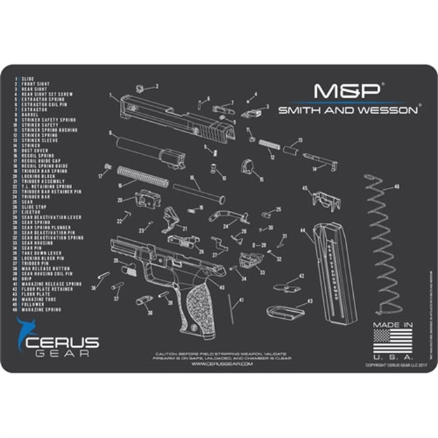Picture of Cerus Gear Gear 3Mm Promats 12"X17" S&W M&P Shield Sch Char Grey