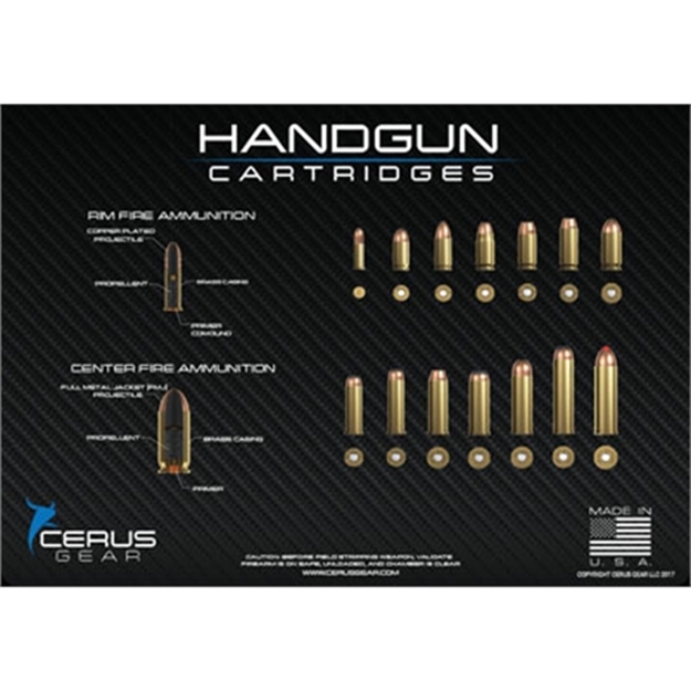 Picture of Cerus Gear Gear 3Mm Promats 12"X17" Top Handgun Rounds Carbon Fbr