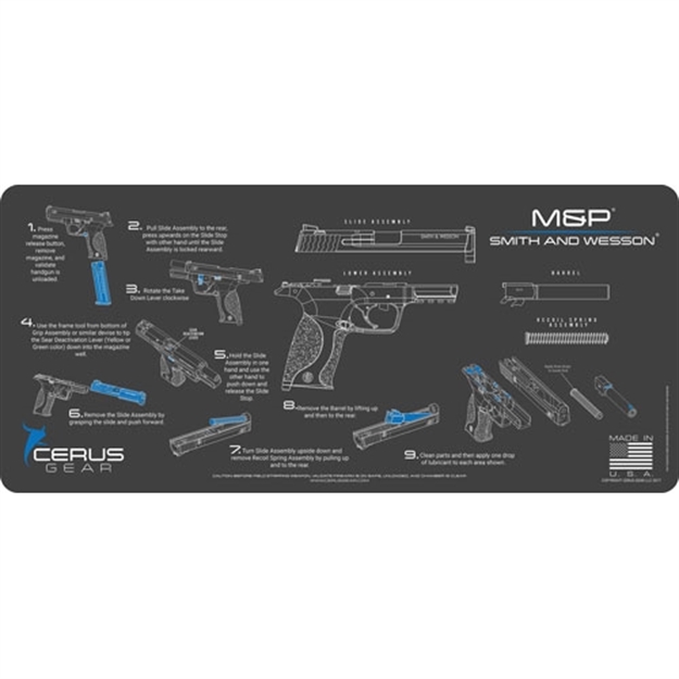 Picture of Cerus Gear Gear 3Mm Promats 12"X27" S&W M&P Shield Instctnl Grey
