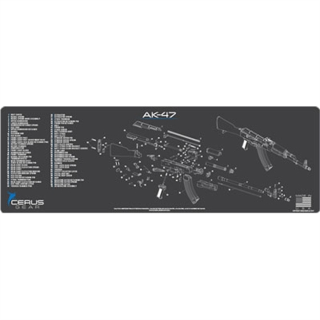 Picture of Cerus Gear Gear 3Mm Promats 12"X36" Ak47 Schematic Char Gray