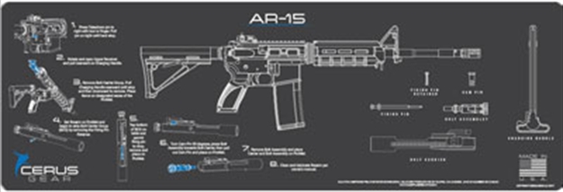 Picture of Cerus Gear Gear 3Mm Promats 12"X36" Ar-15 Instructional Char Gray