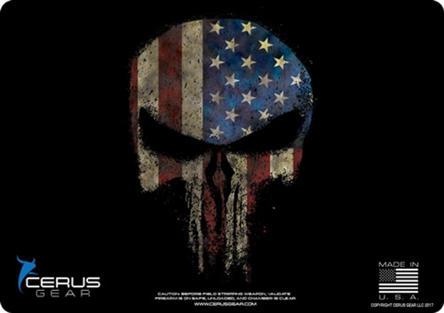 Picture of Cerus Gear Gear 3Mm Promats 14"X48" American Flag Reaper Skull Blk