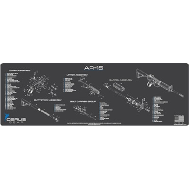 Picture of Cerus Gear Gear 3Mm Promats 14"X48" Ar-15 Magnum Schematic C Gray