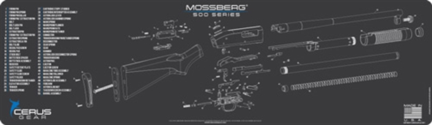 Picture of Cerus Gear Gear 3Mm Promats 14"X48" Mossberg 500 Schematic CH Gray