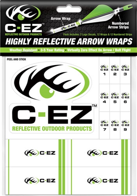 Picture of Cez Products Green Reflective Arrow Wrap Kit W/2 Logo Decals
